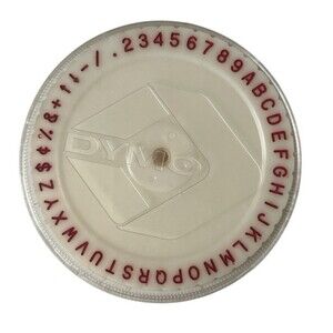 Dymo M-20 Vertical Font Character Wheel Replacement Label Maker 3-1/2" READ